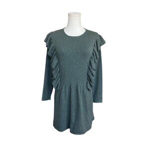 Zara Girls Ruffle Sweater‎ Dress Size 11-12 Long Sleeve Church School Dressy